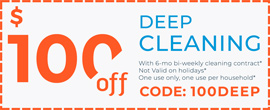 Deep Cleaning Coupon